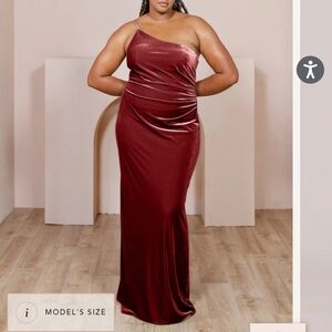 Revelry Jade Velvet Dress
